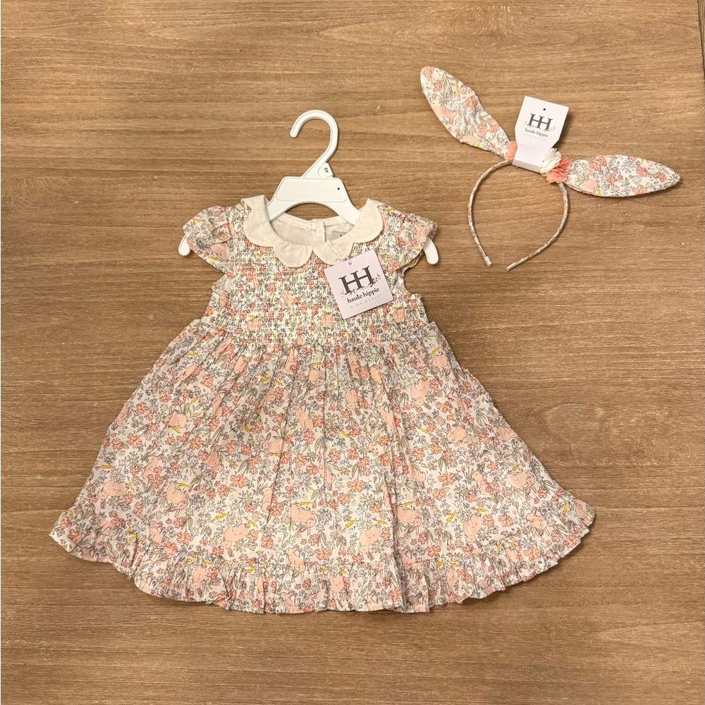 NWT! Haute Hippie infant/toddler Easter dress/bunnies-available size 24m.